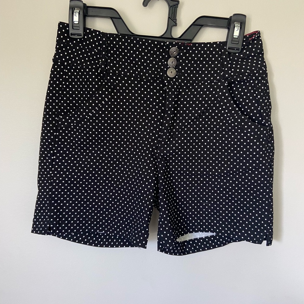 Black Polka Dot Shorts